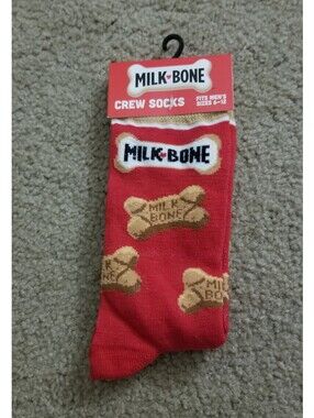 Milk-Bone Dog Biscuit Brand Novelty Crew Socks